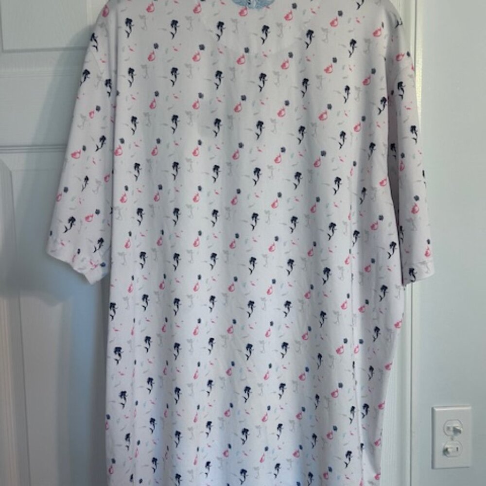 Straight Down Golf Shirt White Mermaid Harbor Shores Resort Sz XL Benton Harbor - Picture 3 of 10
